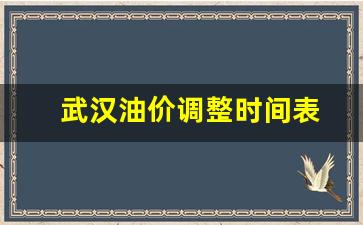 武汉油价调整时间表-武汉油价调整时间表11月