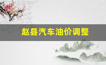 赵县汽车油价调整-赵县石化加油站电话