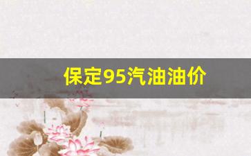 保定95汽油油价-保定汽油价格查询